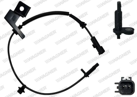 Датчик ABS перед. GALAXY/S-MAX 15- Л. WAGNER ABS00702