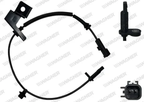 Датчик ABS перед. GALAXY/S-MAX 15- Л. WAGNER ABS00702