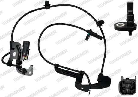 FORD Датчик ABS передн. лівий RANGER 2.0, 2.2, 3.2 11- WAGNER ABS00813