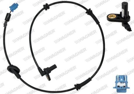 Датчик ABS перед. ALMERA II 00-06 Л. WAGNER ABS00840
