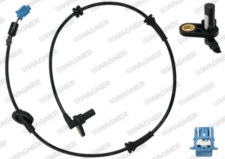 Датчик ABS перед. ALMERA II 00-06 Л. WAGNER ABS00840