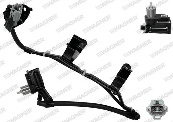 TOYOTA Датчик ABS передн. лівий HIACE IV 2.4, 2.5 89- WAGNER ABS00976 (фото 1)
