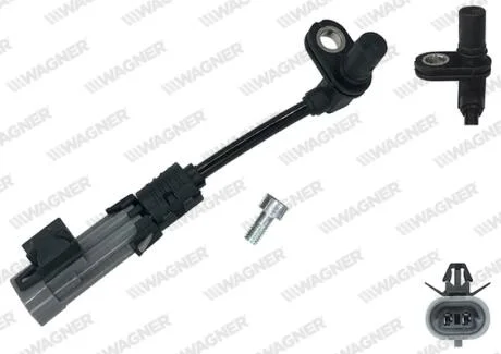 CHEVROLET Датчик ABS передн. CAPTIVA 2.2 D 4WD 11-, CAPTIVA 3.0 4WD 10-18 WAGNER ABS00988