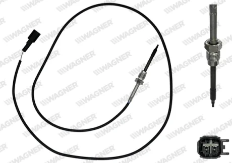 FORD Датчик температури відпрацьованих газів MONDEO IV 2.0 TDCi 07-, 2.2 TDCi 10-, S-MAX 2.2 TDCi 10- WAGNER ETP00092