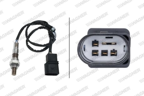 VW Кисневий датчик (лямбда-зонд) GOLF V 1.6 04-08, SKODA OCTAVIA II 1.6 08-13, SEAT LEON 1.6 MultiFuel 05-13, AUDI A3 Sportback 1.6 04-13 WAGNER LBS00070