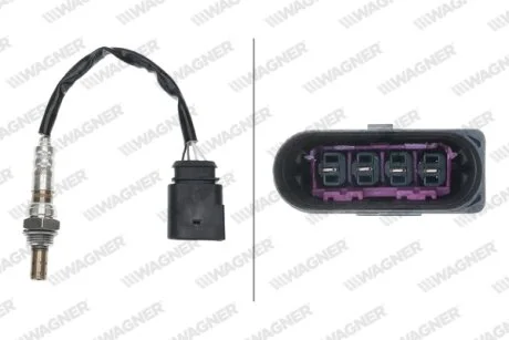 Лямбда-зонд Citroen Berlingo 1.6i/Peugeot Partner 1.4i/Renault Kangoo 1.2 16V/VW Caddy 1.4/1.6i 95- WAGNER LBS00105
