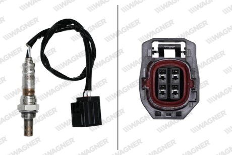 MAZDA Кисневий датчик (лямбда-зонд) 3 (BK) 2.0 03-, 5 (CR) 1.8, 2.0 05- WAGNER LBS00534