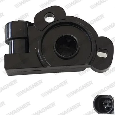 CHEVROLET датчик положення дросельної заслонки Aveo, Nubira, Evanda, Spark, Lacetti, Daewoo Lanos, Opel Astra F/G, Corsa, Vectra A/B 1.2/2.0 WAGNER THR00006 (фото 1)