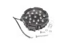Фара LED кругла 51W (17*3W) 202*160*65мм, широкий промінь 12/24V 6000К (Руслан-Комплект) Wassa (Руслан-Комплект) ФР-135 (фото 1)