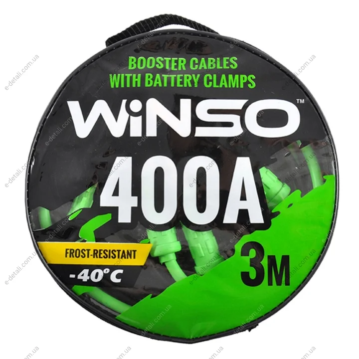 Провода-прикуриватели 400А, 3м, круглая сумка WINSO 138430 (фото 1)