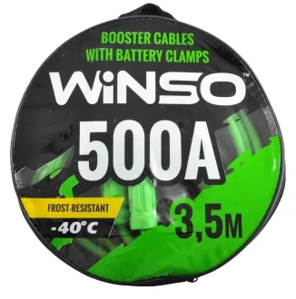 Провода-прикуриватели 500А, 3,5м, круглая сумка WINSO 138510