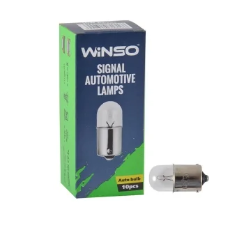 Лампа автомобільна 12V R10W 10W BA15s 10шт.уп. WINSO 713160