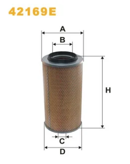 Фільтр повітряний MB 207-410D WIX FILTERS 42169E