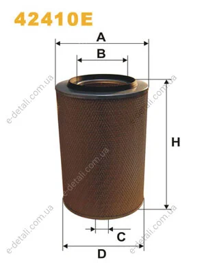 Фильтр воздушный MB LK/LN2 84-98/O 404 91-99 WIX FILTERS 42410E (фото 1)