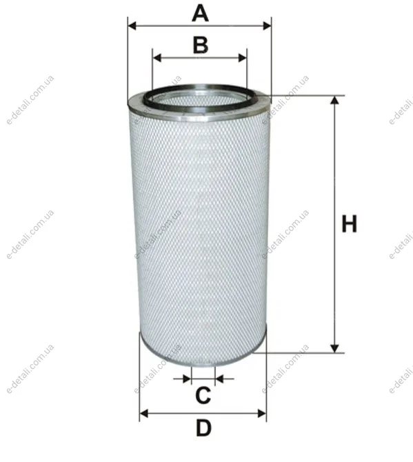 Фильтр воздушный Iveco Stralis/Trakker 04- WIX FILTERS 42481E (фото 1)