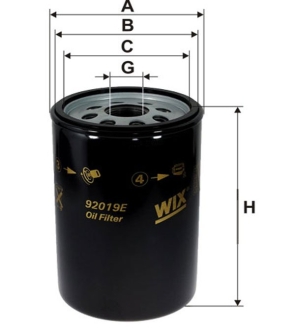 Фільтр оливний WIX FILTERS 92019E