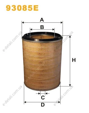 Фильтр воздуха WIX FILTERS 93085E (фото 1)