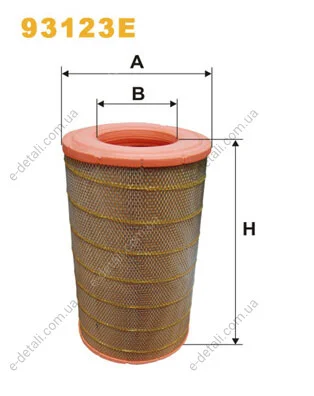 Фильтр воздушный DAF 95/F -98 WIX FILTERS 93123E (фото 1)