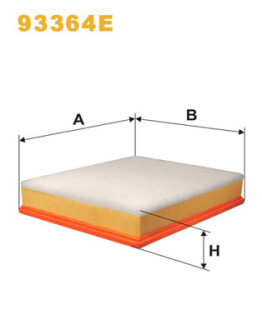 Фільтр повітряний WIX FILTERS 93364E