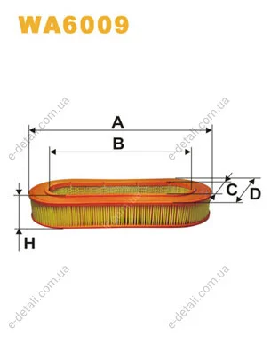 Фильтр воздуха WIX FILTERS WA6009 (фото 1)