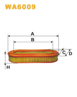 Фільтр повітряний WIX FILTERS WA6009