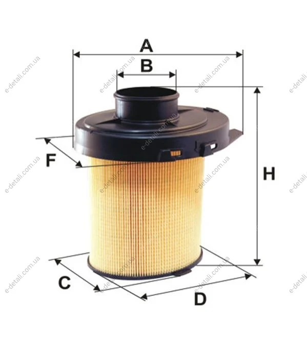 Фильтр воздушный CITROEN, PEUGEOT /AK246 (выр-во WIX-FILTERS) WIX FILTERS WA6033 (фото 1)