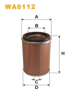 Фильтр воздушный WIX FILTERS WA6112