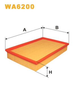 Фильтр воздушный FIAT /AP038 (выр-во WIX-FILTERS UA) WIX FILTERS WA6200