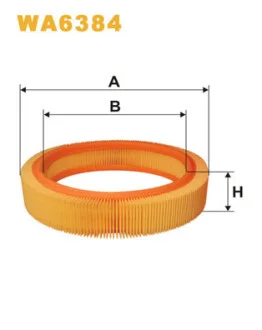 Фільтр повітряний Opel Ascona A/B/C/Corsa A/Kadett E 1.2-1.6 77-93 WIX FILTERS WA6384