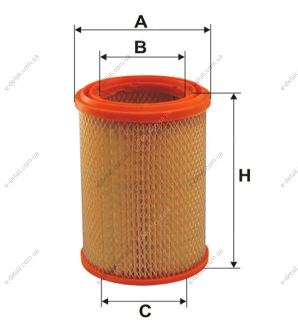 Фільтр повітряний /211 (вир-во WIX-FILTERS) WIX FILTERS WA6392 (фото 1)