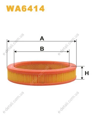 Фильтр воздуха WIX FILTERS WA6414 (фото 1)
