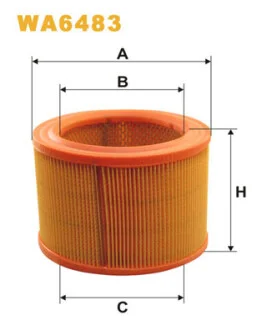 Фільтр повітряний Citroen Berlingo/Xsara/Peugeot 306/Partner 1.8D/1.9D 96-02 WIX FILTERS WA6483