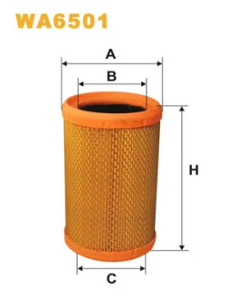 Фильтр воздушный Renault Kangoo/Clio/Twingo 1.2i 97- (бочка) WIX FILTERS WA6501