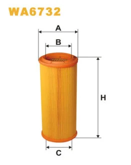 Фильтр воздушный Fiat Doblo 1.6i/1.9D/JTD 01- WIX FILTERS WA6732