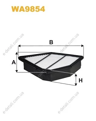 Фильтр воздуха WIX FILTERS WA9854 (фото 1)