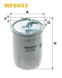 Фильтр топливный VW LT 2.4D/T3 1.6D/TD -88/Golf II -87 (без подогр.) WIX FILTERS WF8043