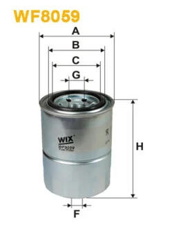 Фильтр курил. MITSUBISHI COLT /PP853 (выр-во WIX-FILTERS) WIX FILTERS WF8059