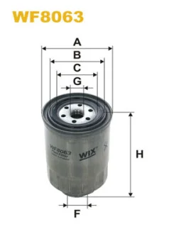 Фильтр топливный Nissan Pathfinder/Patrol/Primera 1.7-3.2D 90- WIX FILTERS WF8063