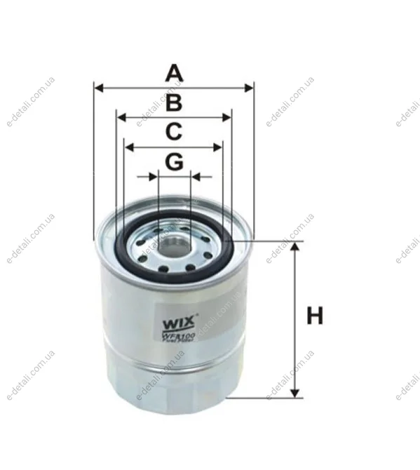 Фильтр курил. NISSAN SUNNY /PP904 (выр-во WIX-FILTERS) WIX FILTERS WF8100 (фото 1)