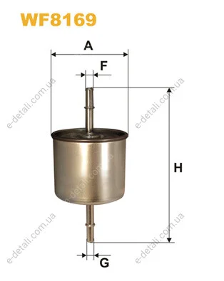 Фильтр курил. PP865/1/ (выр-во WIX-FILTERS) WIX FILTERS WF8169 (фото 1)