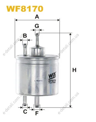 Фильтр топливный WIX FILTERS WF8170 (фото 1)