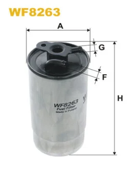 Фільтр паливний BMW 3 (E46)/5 (E39)/X5 (E53) 2.0D/2.5D/3.0D M57 98-12 WIX FILTERS WF8263