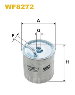 Фильтр топливный MB C-class (W202/W203)/E-class (W210) 2.2D/2.7D/3.2D OM611/612 99- WIX FILTERS WF8272