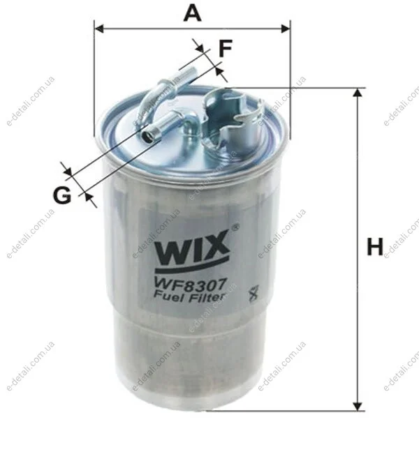 Фильтр топливный Seat Leon/Toledo 1.9 TDI 99-06 WIX FILTERS WF8307 (фото 1)