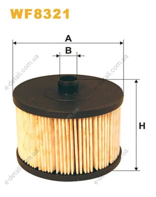 Фільтр паливний Fiat Scudo 2.0 D Multijet 07- WIX FILTERS WF8321 (фото 1)