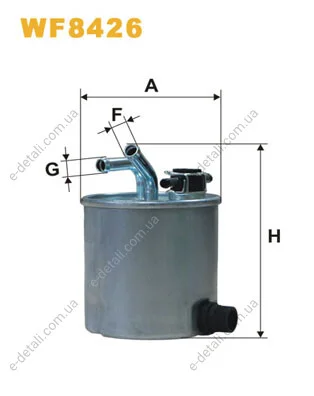 Фильтр топливный Nissan Navara/Armada 2.5dCi 05- WIX FILTERS WF8426 (фото 1)
