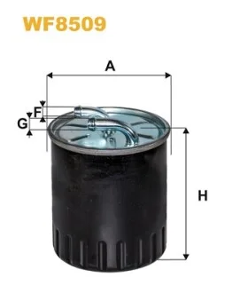 Фильтр топливный MB Sprinter 06-/Vito 2.0-4.0D 03- OM640/611/642/646/651 WIX FILTERS WF8509