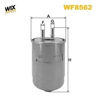 Фільтр паливний RENAULT MEGANE III, SCENIC III 1.5 DCI 12- (вир-во WIX-FILTERS) WIX FILTERS WF8562