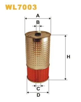 Фильтр масляный MB (ОМ615/617 207/507) WIX FILTERS WL7003