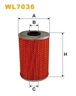 Фільтр масляний MB OM314/364 77- WIX FILTERS WL7036